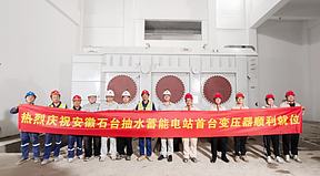 安徽石台抽水蓄能电站首台主变压器顺利落位