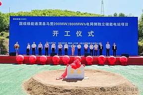 热烈祝贺国综绿能通渭县马营 200MW/800MWh 电网侧独立储能电站项目盛大开工