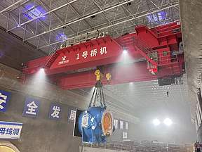顺利吊装！重庆云阳抽水蓄能电站1号机进水球阀