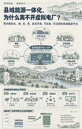 一文读懂：县域能源一体化建设，为什么离不开虚拟电厂 ？