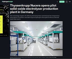 博世砍掉的氢能技术,正被蒂森克虏伯做得风生水起 博世砍掉的氢能技术,正被蒂森克虏伯做得风生水起