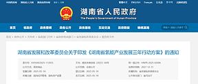 湖南：构建“一港两廊多区”发展格局，以重点行业领域应用带动氢能产业发展