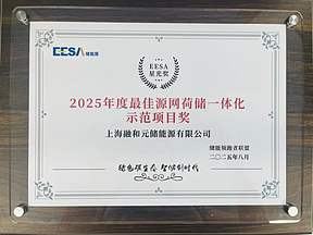 融和元储斩获EESA最佳源网荷储一体化示范奖,以硬核实力驱动储能价值链升级