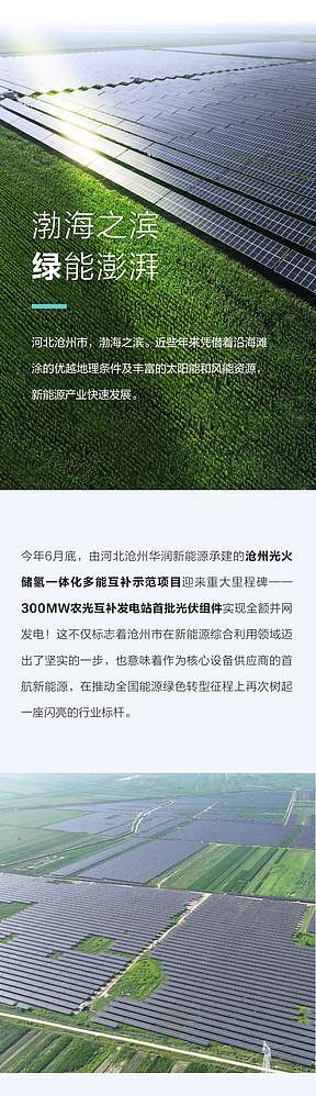 沧州300MW光火储氢一体化项目首批光伏并网,首航打造超级工程新范式 沧州300MW光火储氢一体化项目首批光伏并网,首航打造超级工程新范式