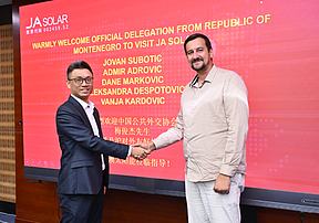 黑山共和国代表团到访晶澳科技，共商巴尔干地区绿色能源合作新机遇