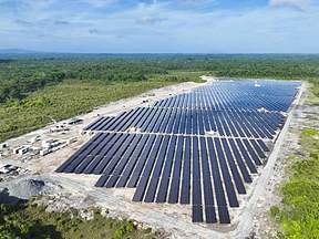 海外捷报—苏里南光伏储能项目首次并网发电