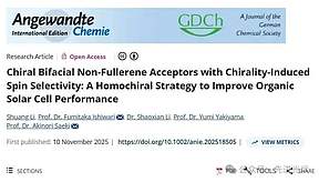 大阪大学Akinori Saeki团队Angew：手性双面非富勒烯受体实现自旋选择性，推动有机太阳能电池性能突破
