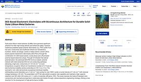 融捷能源最新突破固态锂电池电解质技术瓶颈 助力下一代储能升级