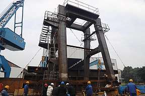 重庆云阳建全抽水蓄能电站门机通过验收