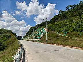 广西钦州灵山抽水蓄能电站进场道路项目全线贯通