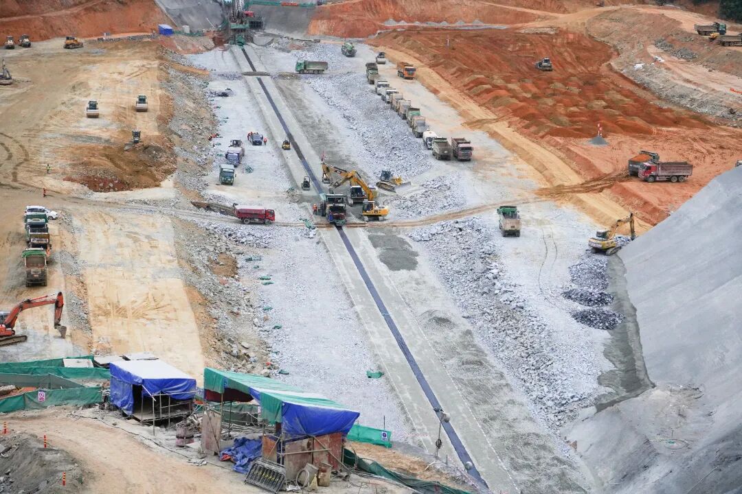 广东肇庆浪江抽水蓄能电站2026年1月23日下库大坝中轴线图.jpg