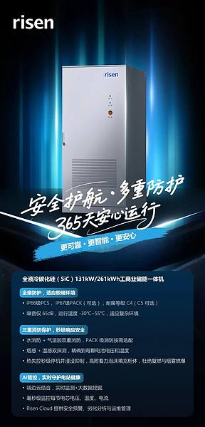安全卫士！ 东方日升全液冷碳化硅工商业储能一体机，守护储能每一度电
