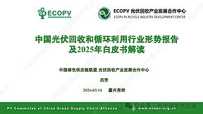 吕芳：中国光伏回收和循环利用行业形势报告及2025年白皮书解读