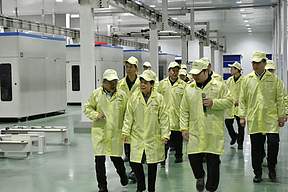 山东省政协主席葛慧君调研海辰储能菏泽基地