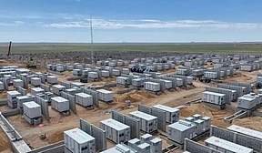 锡林郭勒东苏变电站100万千瓦/400万千瓦时电源侧储能项目已完成全部土建施工