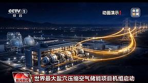 再创世界纪录！华能金坛盐穴压缩空气储能二期项目机组成功整组启动