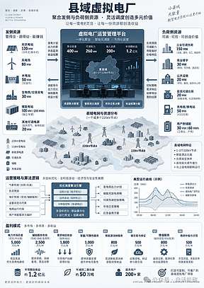 一图看懂县域虚拟电厂该怎么玩