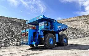 全国首台超百吨级氢能矿用自卸车在霍林郭勒通过验收