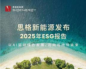一图读懂思格新能源2025年ESG报告